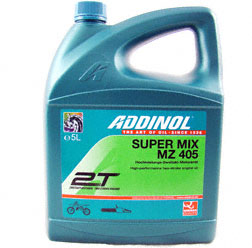 ADDINOL MZ405 SUPER MIX, 2-Takt-Motorenöl, rot gefärbt, mineralisch, 5 L Kanister