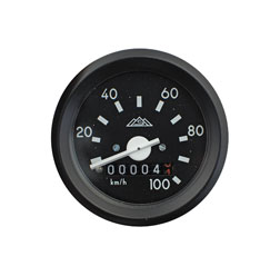 Tachometer mit Beleuchtung, ohne Kontrollleuchte - ø 60 mm - ohne Leuchtmittel - 100 km/h