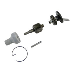 Set Tachoantrieb - 5-teilig (Schraubenrad, Schraubenritzel und Kleinteile) für Ritzel  Z=14 / Motor M52, M53, M54