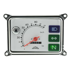 Gerätekombination, Tachometer, Kombiinstrument für SR50, SR80 - ohne Leuchtmittel, Skale weiß - 100 km/h