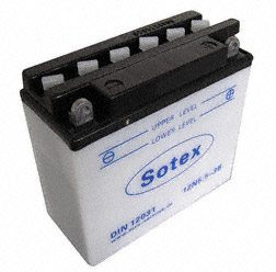 SOTEX-Batterie - 12N5,5-3B - 12V 5,5 Ah - für Motorrad ETZ125, 150, 250, 251/301