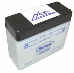 SOTEX-Batterie mit Deckel - 6V 4,5 Ah - 6N4,5-1D - für KR51