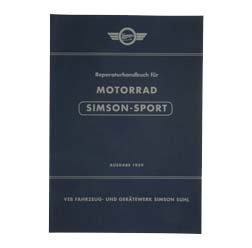 Reparaturhandbuch Motorrad ""SPORT"" Ausgabe 1959 - pass. für AWO425S -mit 89 Bildern