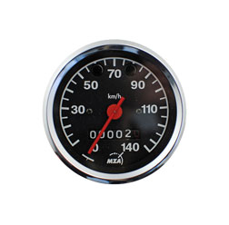 Tachometer ø 80 mm - Kontrollleuchte BLAU und GRÜN - 3.0220/14 - ETZ125, ETZ150, ETZ250, ETZ251/301 (140 km/h)