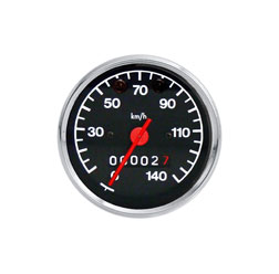 Tachometer ø 80 mm - Kontrollleuchte ROT und GRÜN - 3.0220/14 - ETZ125, ETZ150, ETZ250, ETZ251/301 (140km/h)