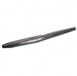 Auspuff zweiteilig in Zigarrenform lang, L=960mm, D=35mm, verchromt - für ES150