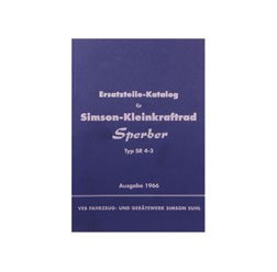 Ersatzteilkatalog, Ersatzteilliste Kleinkraftrad Sperber SR4-3 - Ausgabe 1966