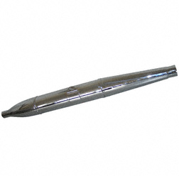 Auspuff dreiteilig in Zigarrenform, rechts (SET: MZA 35679) ES Doppelport