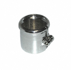 Schelle mit Wulst zum Auspuff, Ø=40mm,  verchromt passend für BK350