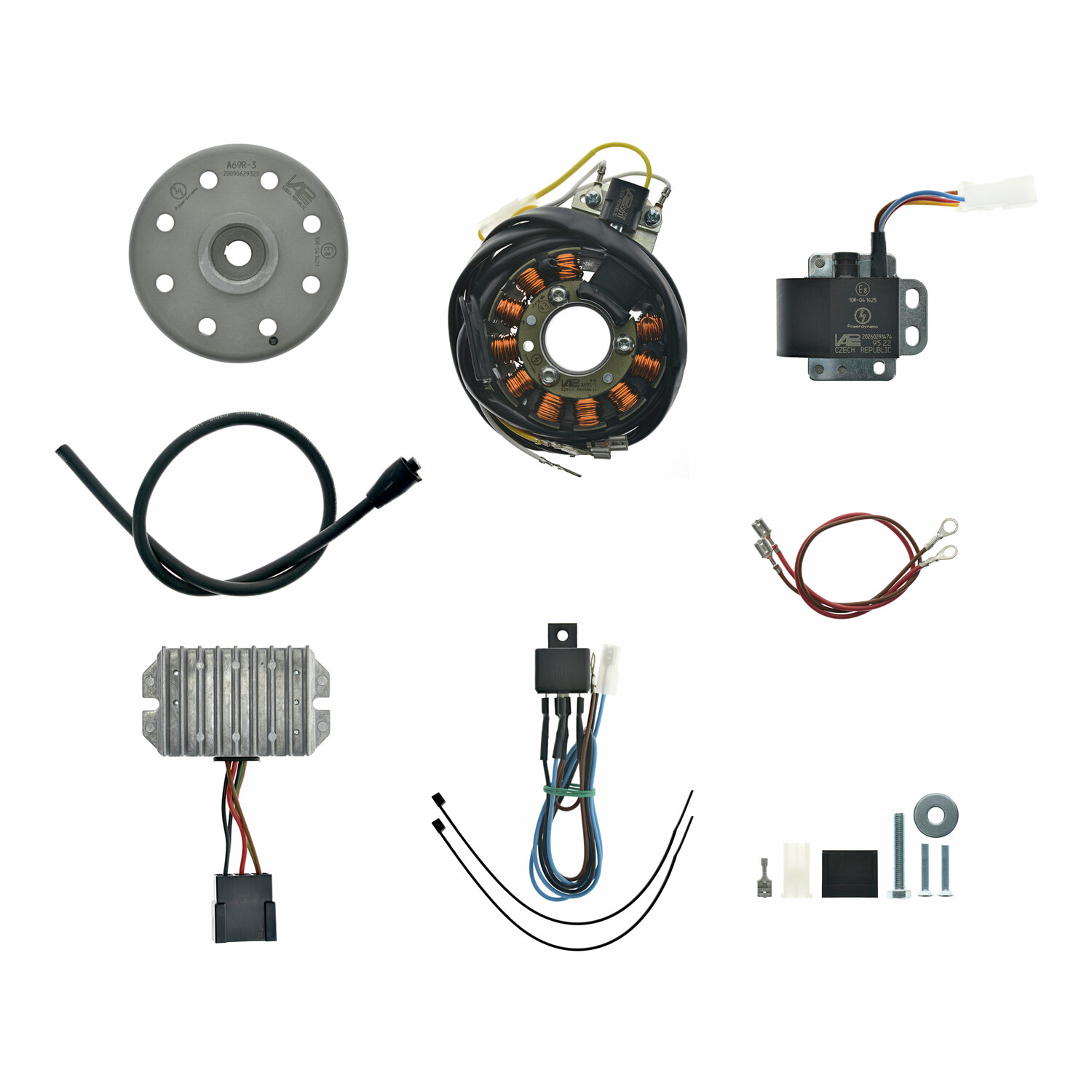 Lichtmagnetzündanlage 12V 150W mit integrierter vollelektronischer Zündung für ES175-300/0/1/2, ETS250