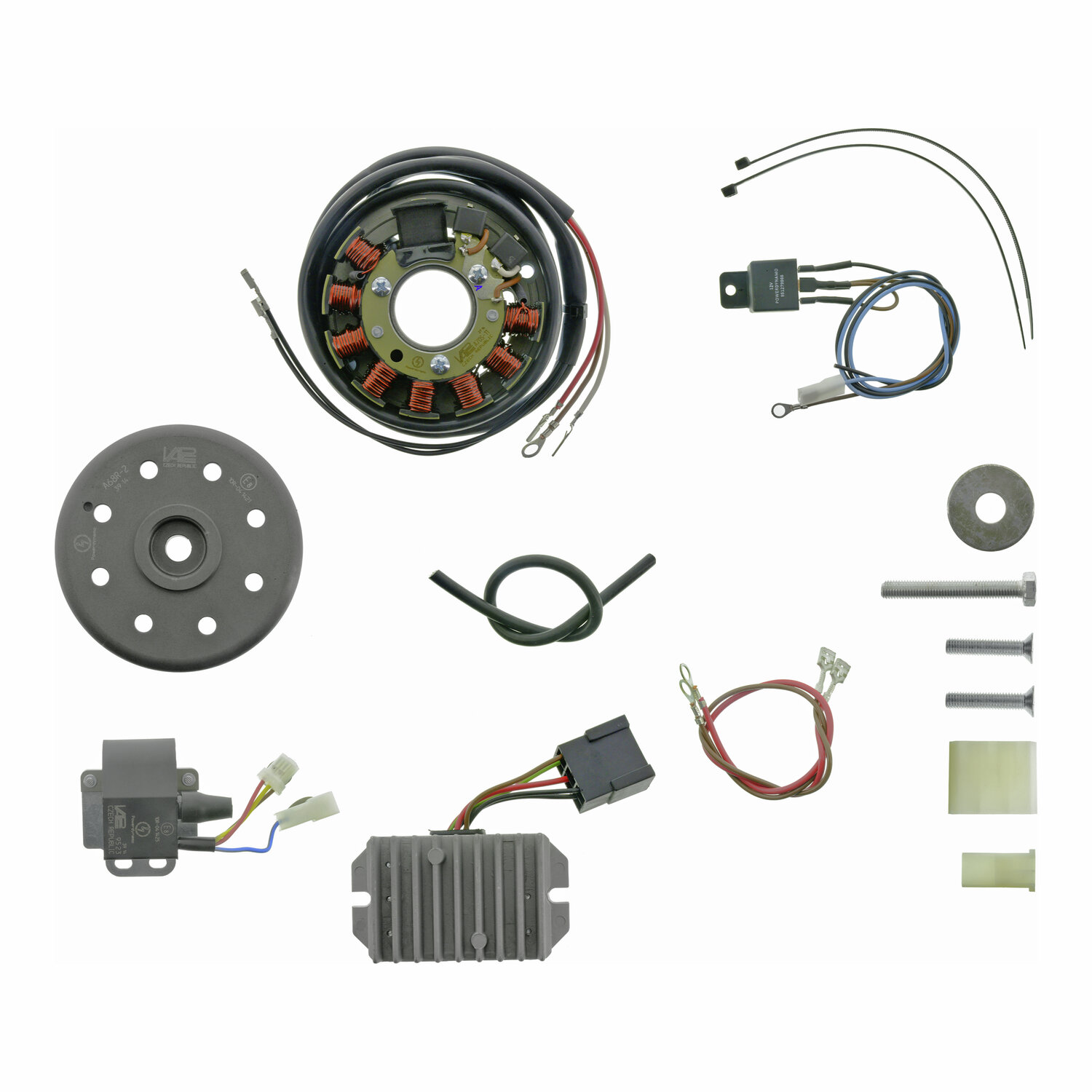 Lichtmagnetzündanlage 6V 75W Gleichstrom mit integrierter vollelektronischer Zündung für Roller Ludwigsfelde (Pitty, SR56, SR59, TR150)