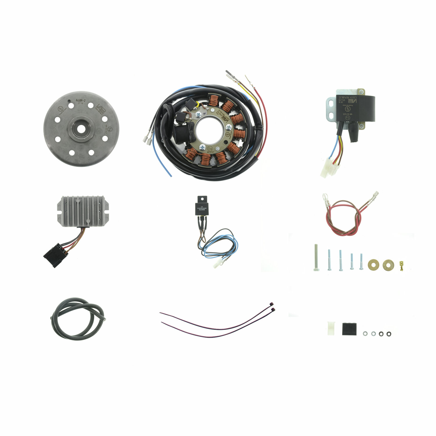 Lichtmagnetzündanlage 12V 180W mit integrierter vollelektronischer Zündung, passend für ES175/250/300 -/1/2, ETS250, TS250, 4Gang + TS250/1, 5Gang