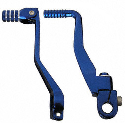 SET Kickstarterhebel + klappbaren Fußschalthebel - Farbe: blau - für Enduro, Sport, Tuning