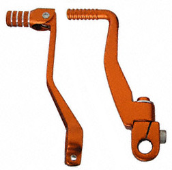 SET Kickstarterhebel + klappbaren Fußschalthebel - Farbe: orange - für Enduro, Sport, Tuning