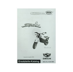 Ersatzteilkatalog Mokick Spatz MSA - Ausgabe 06/1999